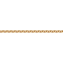 Chaine maille forçat ronde classique 40 cm en or 18 carats