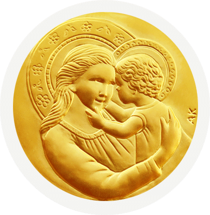 Médaille de baptême Douceur Infinie en or
