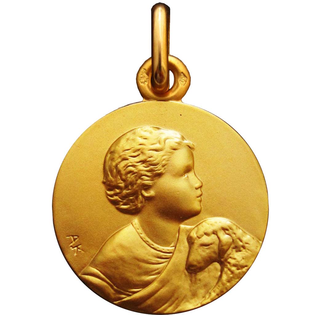 Médailles enfant Jésus en or