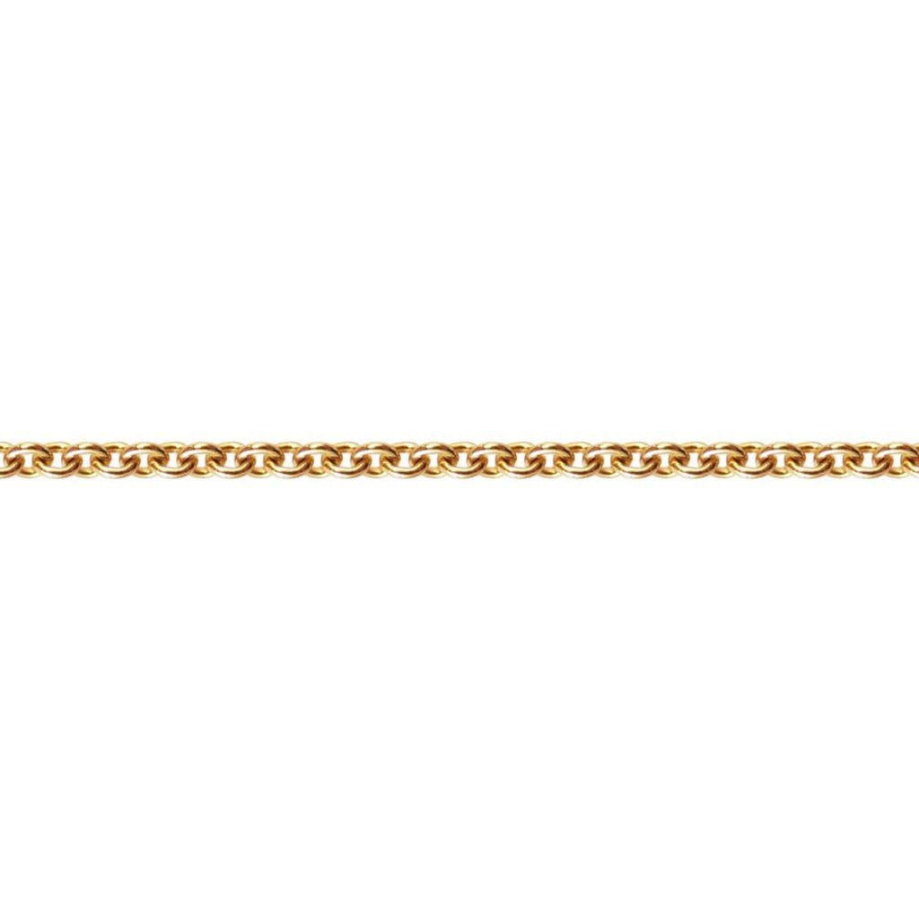 chaîne maille forçat ronde en or 9 carats