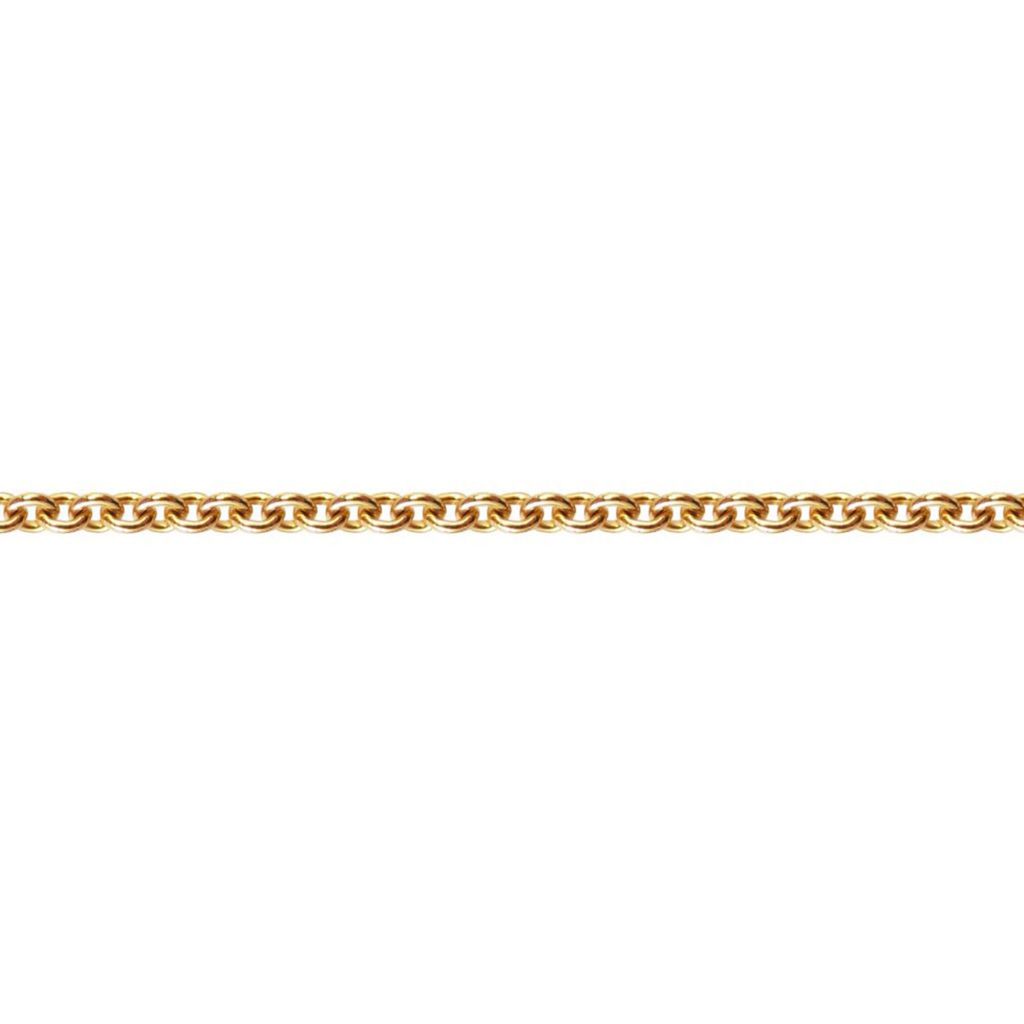 chaîne maille forçat ronde en or 9 carats