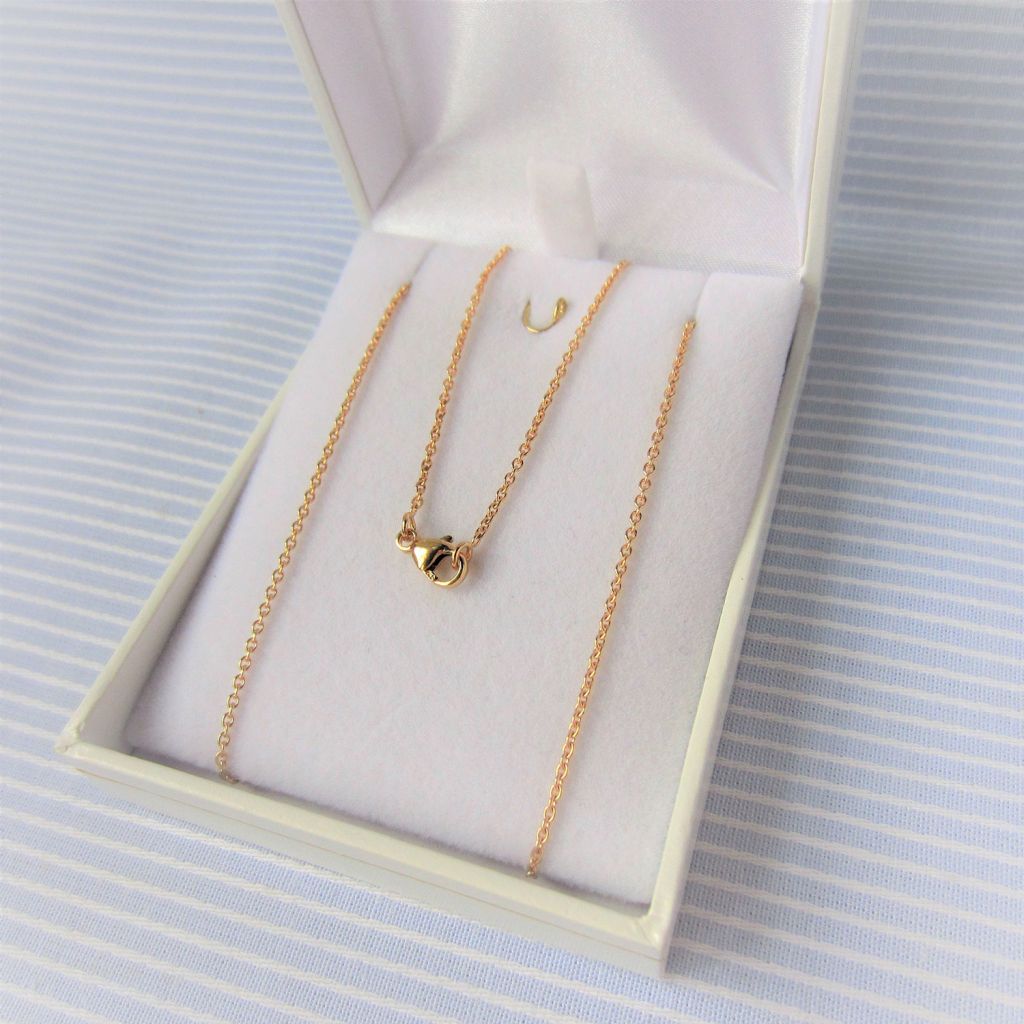 Chaine maille forçat ronde lourde en or 18 carats 40 cm