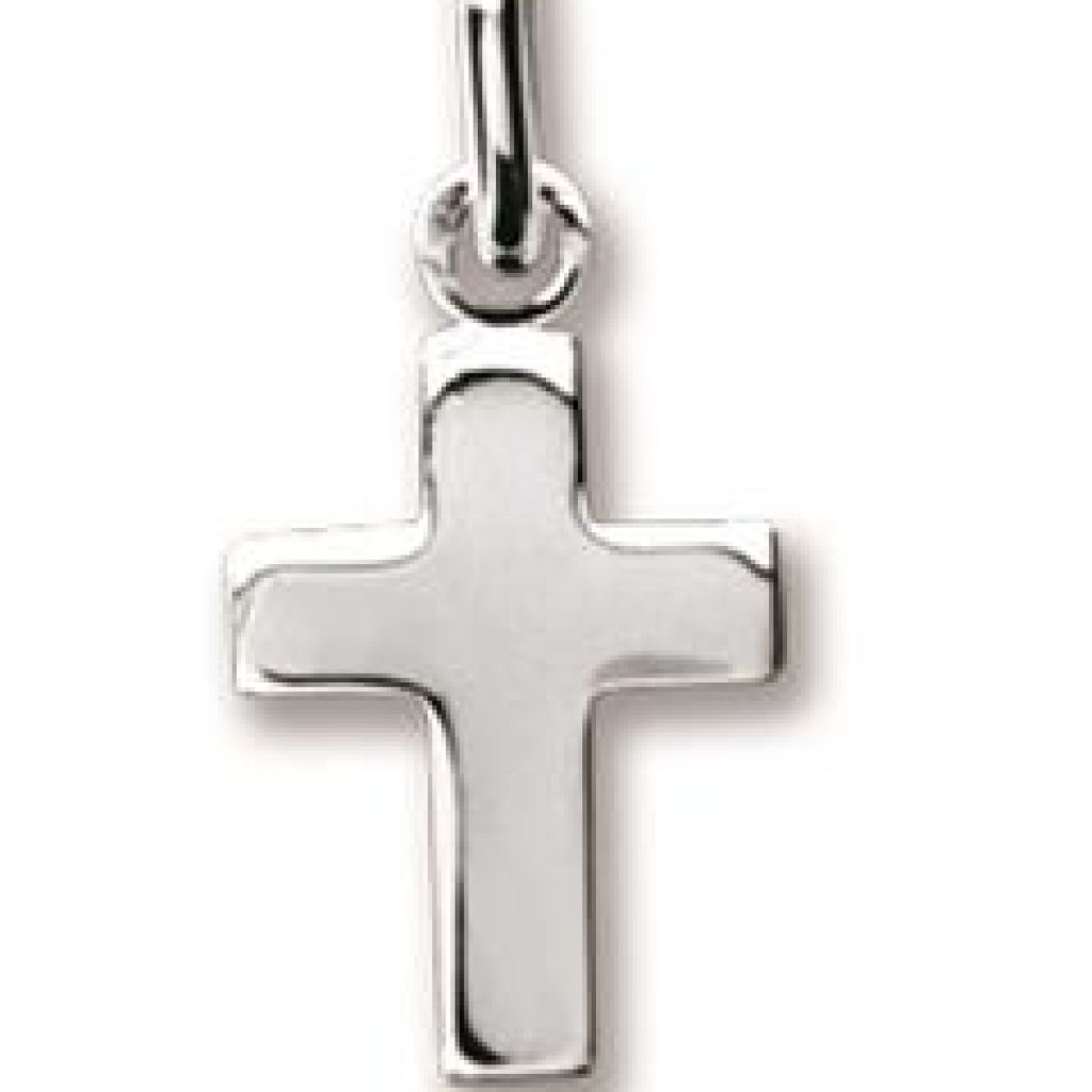 croix en or blanc