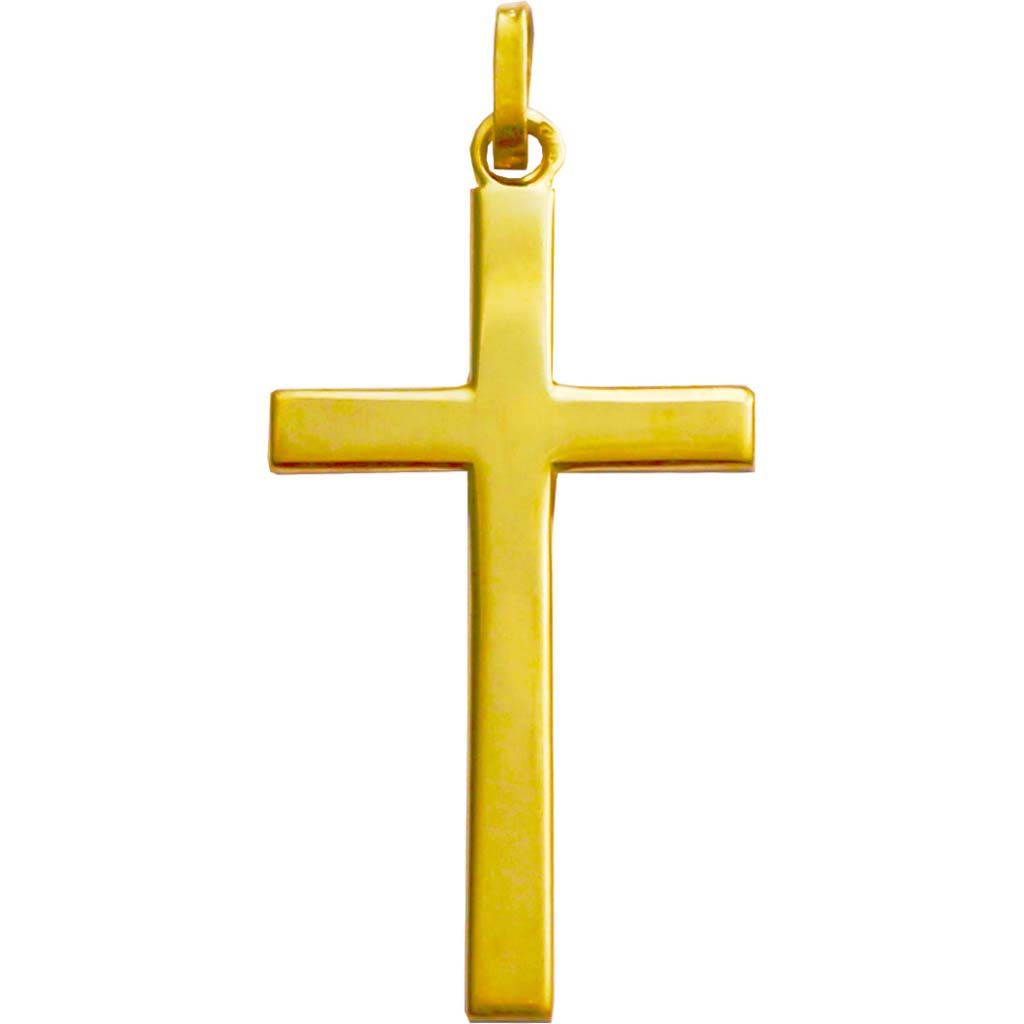 croix latine en or 18 carats