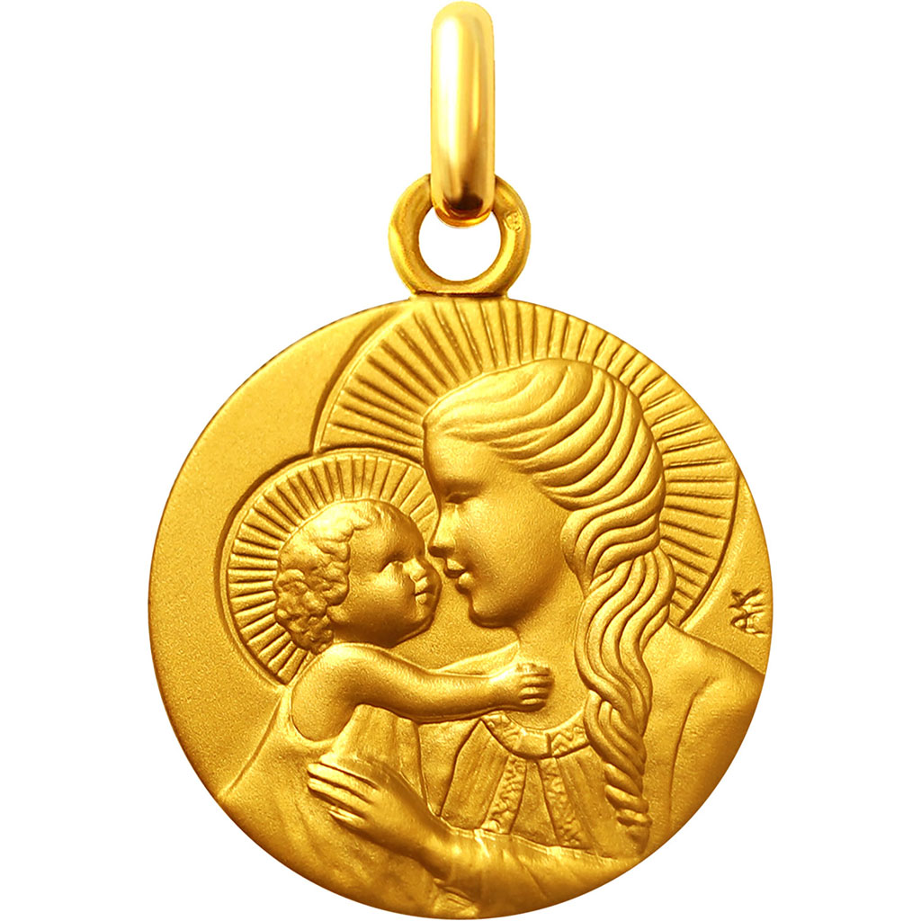 Médaille de baptême Vierge à l'Enfant