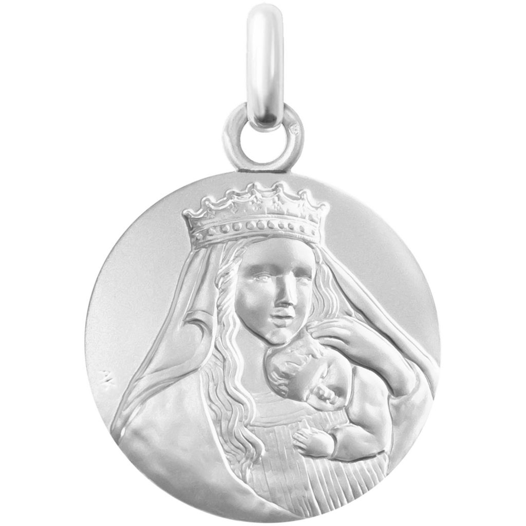 médaille de baptême notre dame de la paix en argent