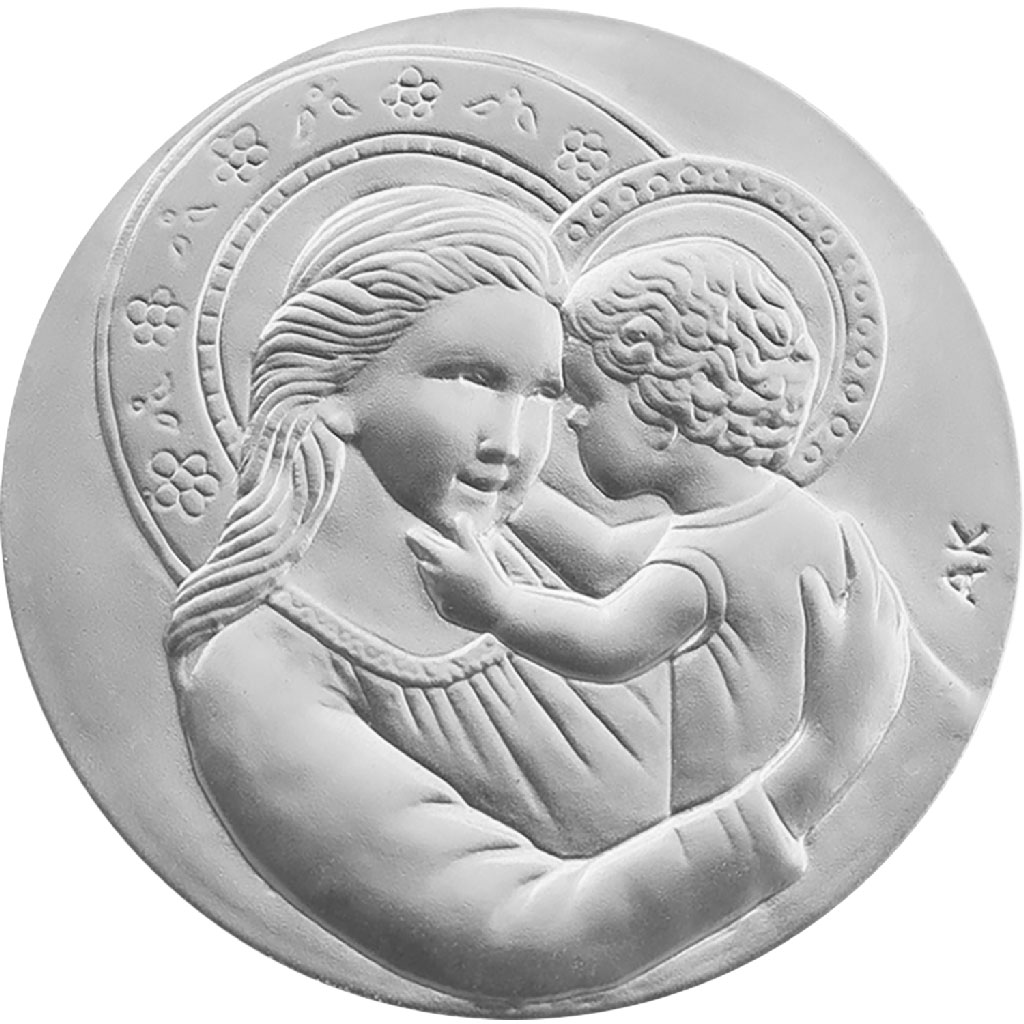 médaille de berceau douceur infinie en argent
