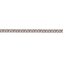 Miniature chaine en argent maille gourmette limée