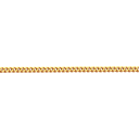 Chaine maille gourmette limée en or jaune 18 carats pour pendentifs