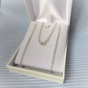 Miniature chaine maille forçat en argent dans son coffret