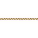 Chaine maille forçat ronde classique 45 cm en vermeil