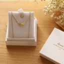 Miniature chaîne maille gourmette limée classique en or 9 carats