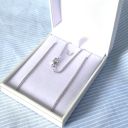 Miniature chaîne maille gourmette limée en argent rhodié
