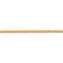 Chaîne maille gourmette limée classique 45 cm en vermeil