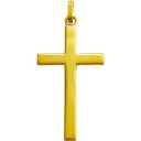 Miniature croix latine en or 18 carats