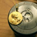 Miniature médaille de baptême jésus