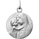 médaille de baptême notre dame de toute tendresse en argent