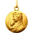 médaille de baptême notre dame des cieux en vermeil