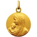 médaille de baptême notre dame des petits enfants en or