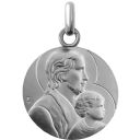 médaille de baptême saint joseph en argent