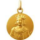 médaille de baptême saint louis en vermeil