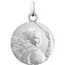 médaille de baptême saint michel en argent