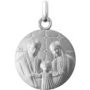 médaille de baptême sainte famille en or