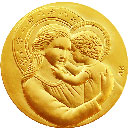 Miniature médaille de berceau douceur infinie en vermeil
