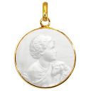 médaille en nacre le petit pasteur