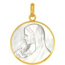 médaille en nacre notre dame de petits enfants 