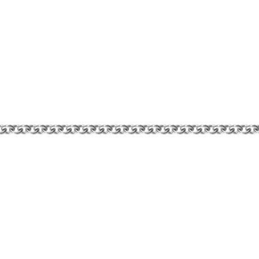 chaîne maille forçat en argent rhodié