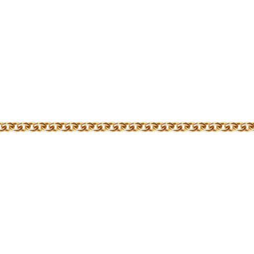 Chaine maille forçat ronde lourde 45 cm en vermeil