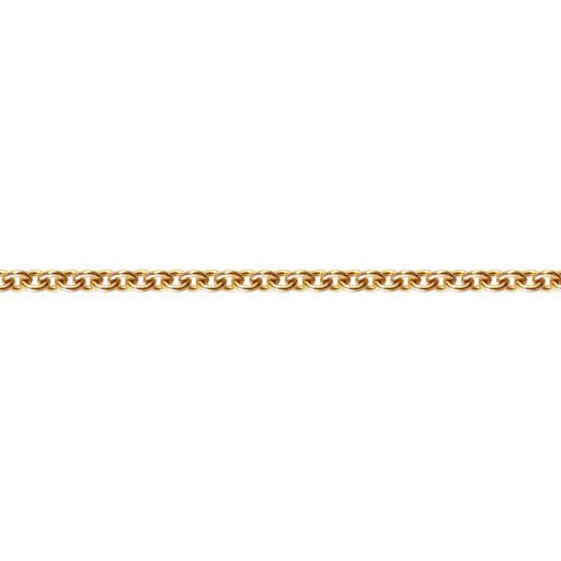 Chaine maille forçat ronde légère 45 cm en or 9 carats