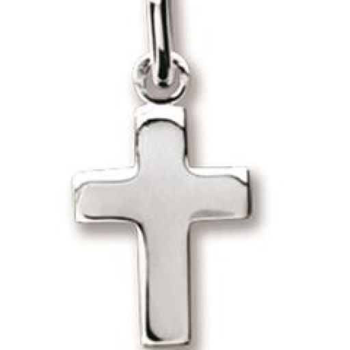 Petite croix en or blanc 9 carats