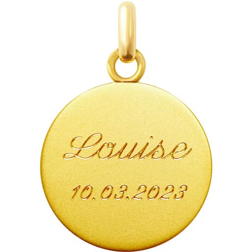 gravure anglaise pour médaille de baptême