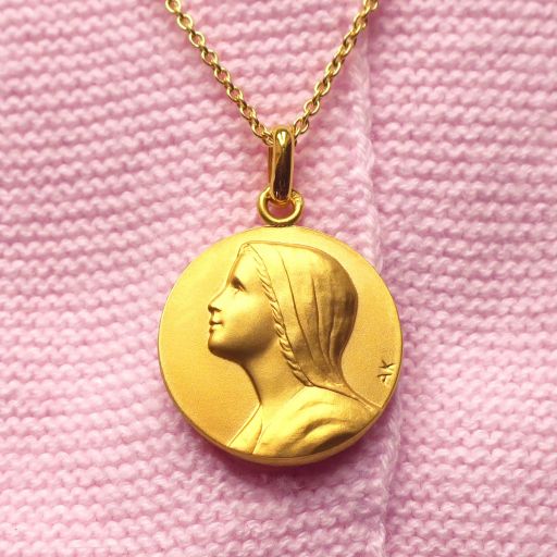 Médaille de baptême fille