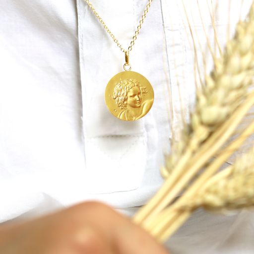 médaille de baptême ange d'ezéchiel