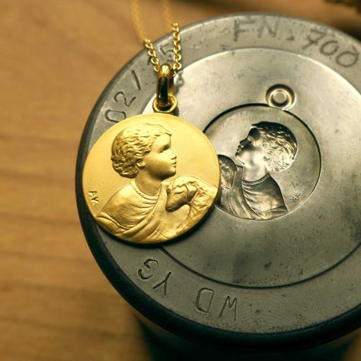 Médaille de baptême Enfant Jésus