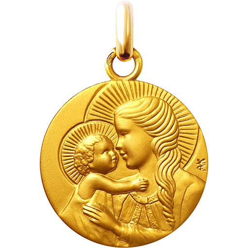 Médaille de baptême Vierge à l'Enfant