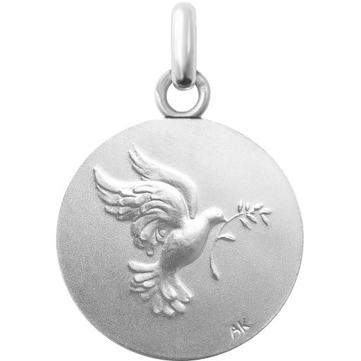médaille de baptême saint esprit en argent