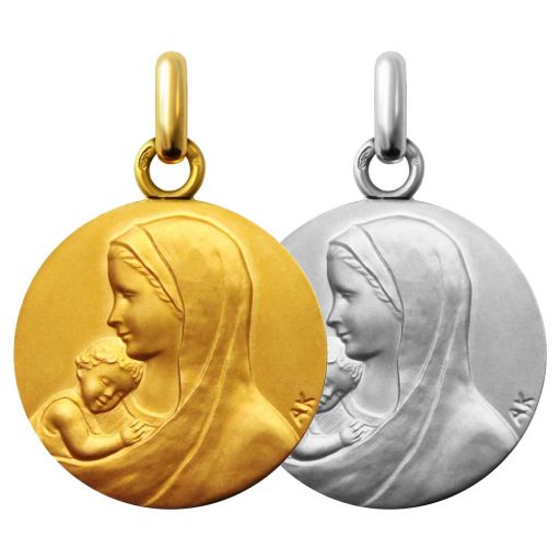 Médailles de baptême Vierge à l'Enfant